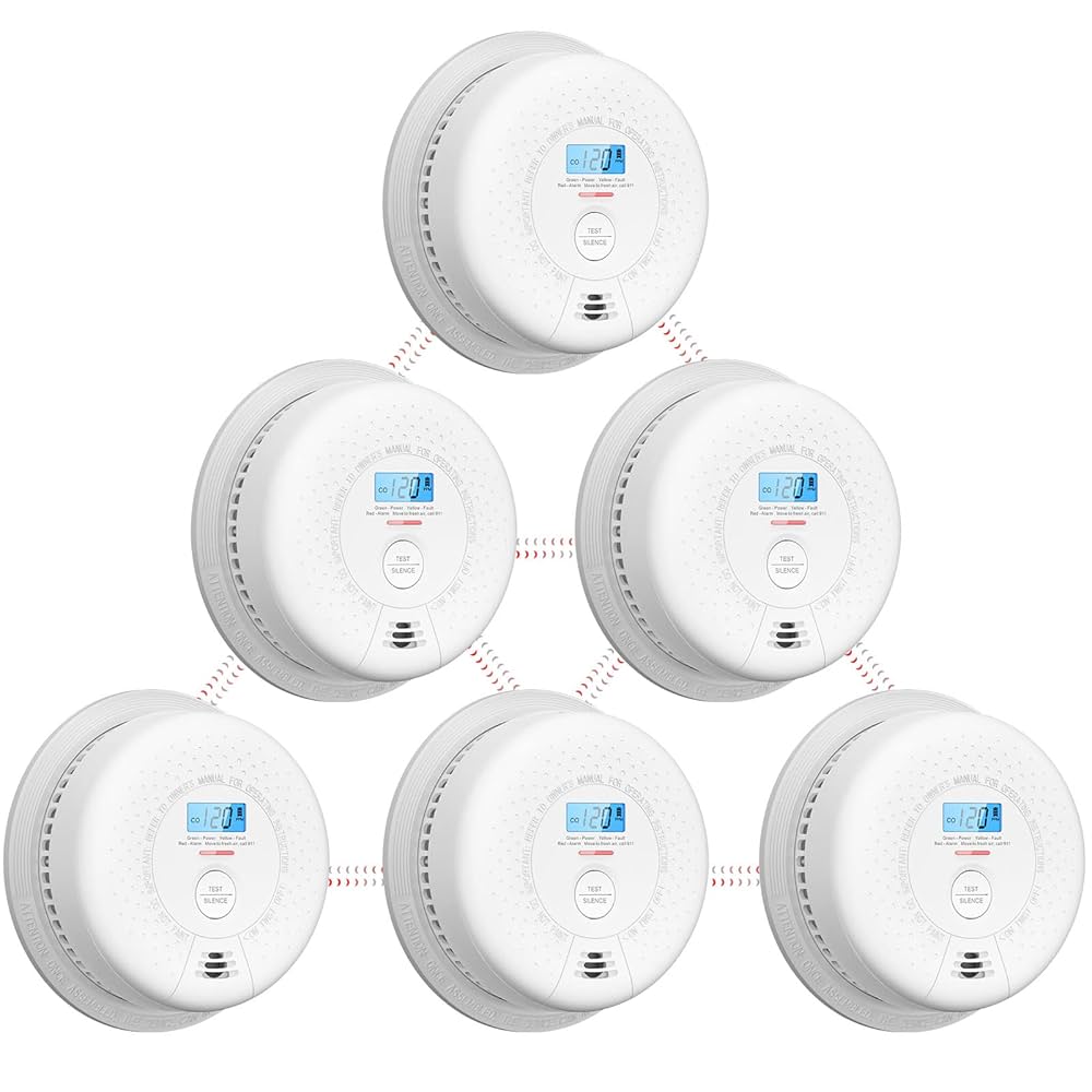 X-Sense Smoke and Carbon Monoxide Detector Combo, Wireless